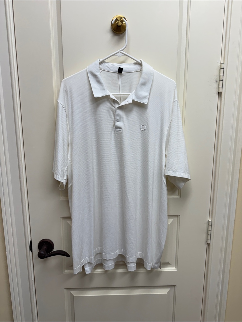 Men's White Polo Shirt - Classic Short Sleeve